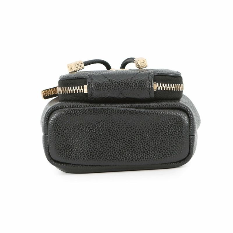 香奈兒鏈單背包 Matelasse Coco Mark 魚子醬皮 AS2353 黑色-2