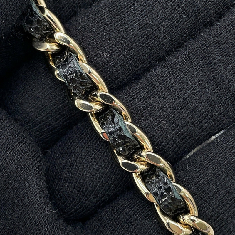 香奈兒鏈單背包 Matelasse Coco Mark 魚子醬皮 AS2353 黑色-8