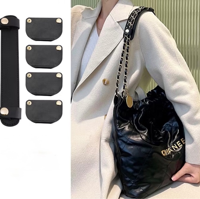 九成新⬆️Chanel 22bag黑銀 小號 芯片款 垃圾袋包 香奈兒正品 🉑送禮狀態-12