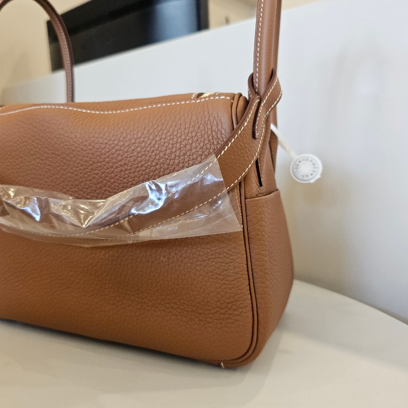 [全新全配台灣購證❣️] Hermes金棕金釦Lindy26-6