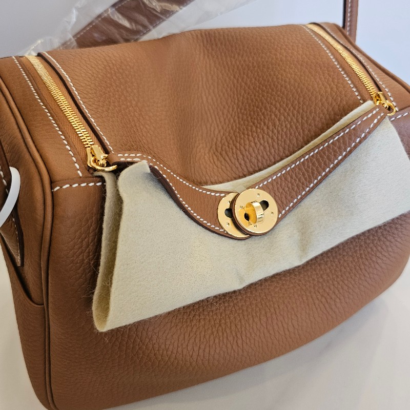 [全新全配台灣購證❣️] Hermes金棕金釦Lindy26-11