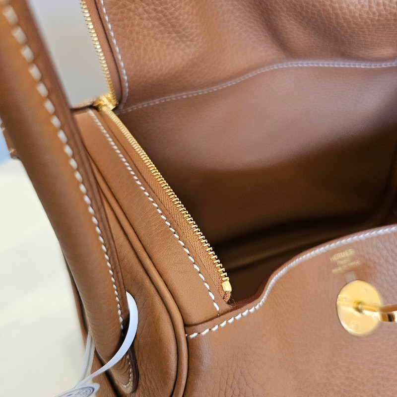 [全新全配台灣購證❣️] Hermes金棕金釦Lindy26-13