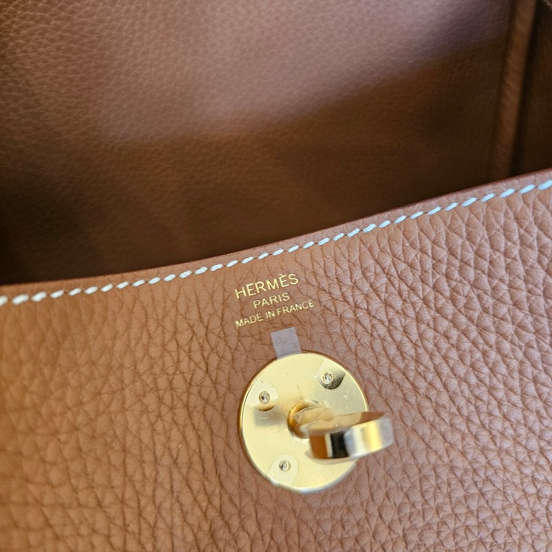 [全新全配台灣購證❣️] Hermes金棕金釦Lindy26-14