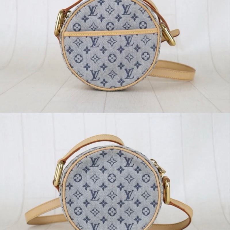 「JL精品代購」極新 LV 丹寧圓餅包-2