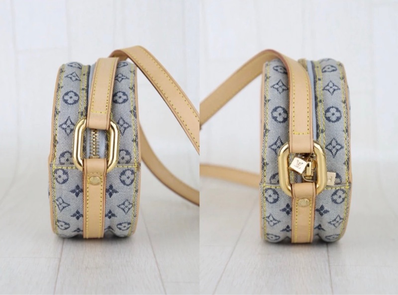 「JL精品代購」極新 LV 丹寧圓餅包-3