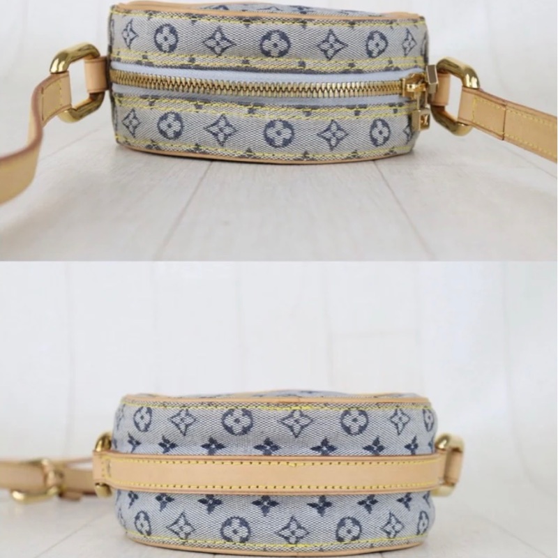 「JL精品代購」極新 LV 丹寧圓餅包-5