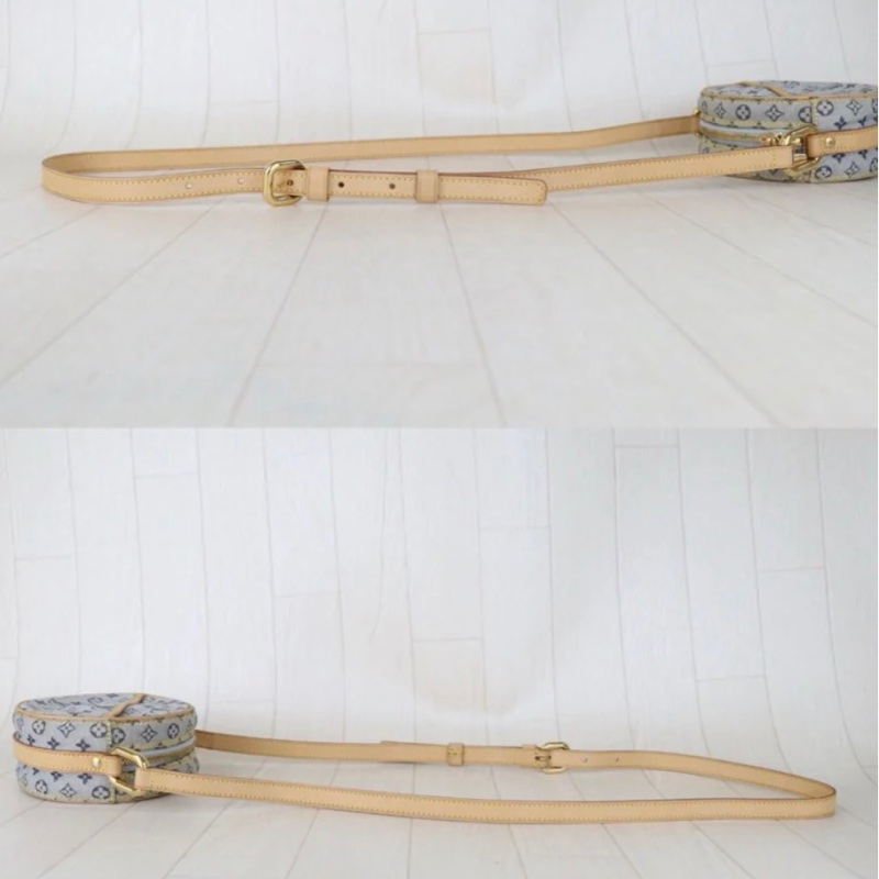 「JL精品代購」極新 LV 丹寧圓餅包-6