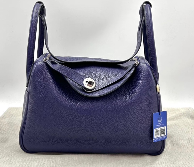 HERMES/愛馬仕 銀扣Lindy30手提單肩包 年份:D刻-0
