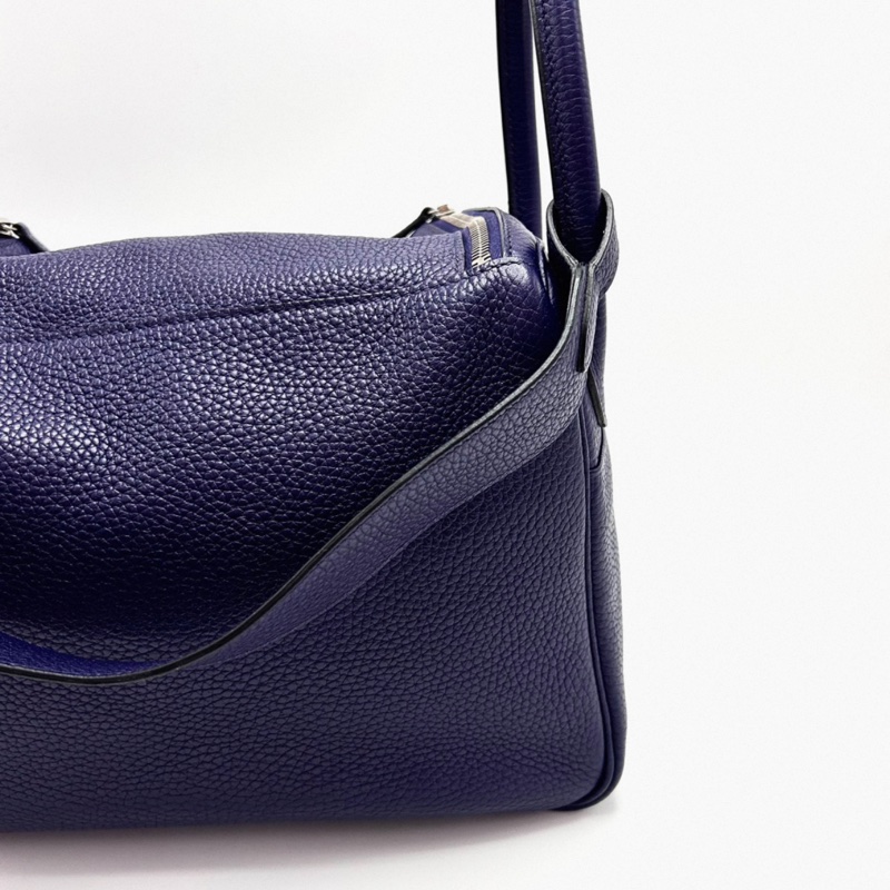 HERMES/愛馬仕 銀扣Lindy30手提單肩包 年份:D刻-2