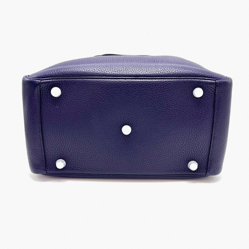 HERMES/愛馬仕 銀扣Lindy30手提單肩包 年份:D刻-5