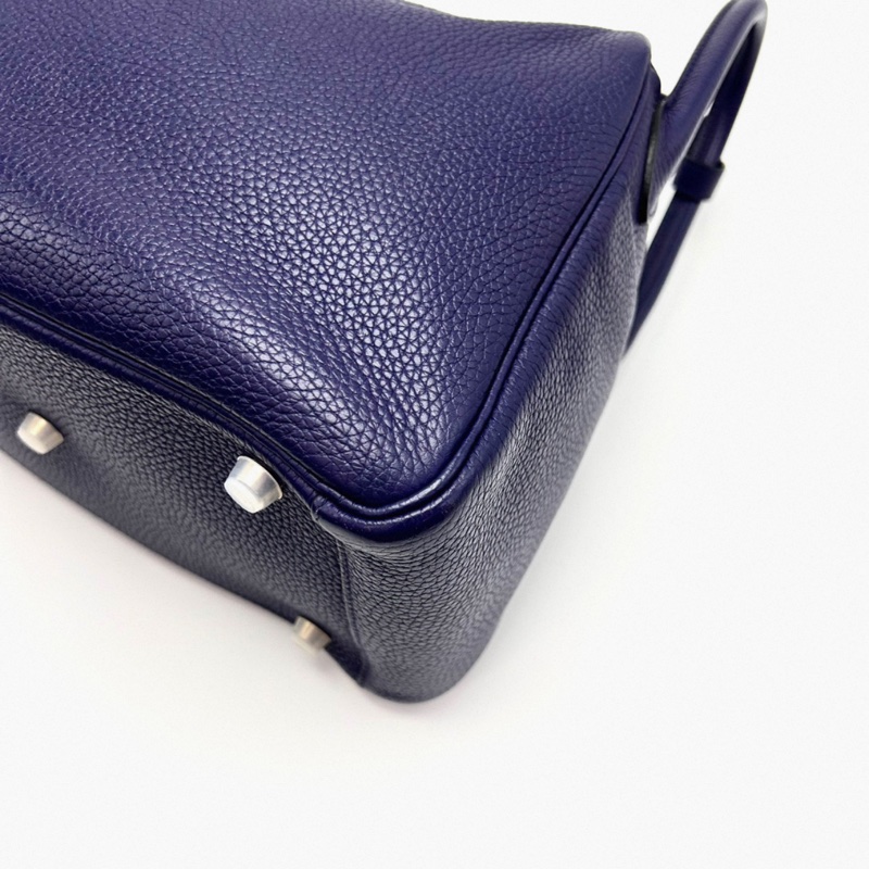 HERMES/愛馬仕 銀扣Lindy30手提單肩包 年份:D刻-6