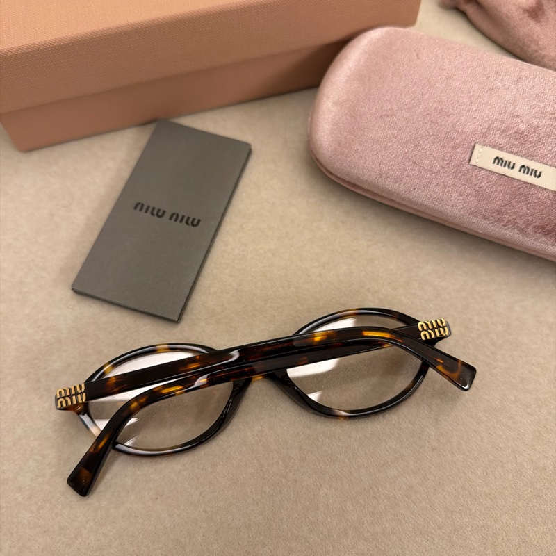 Miumiu 書呆子眼鏡 琥珀色-3