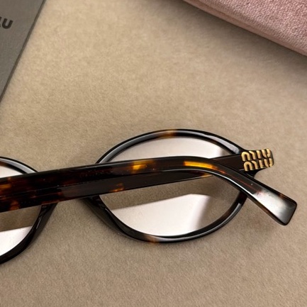 Miumiu 書呆子眼鏡 琥珀色-7