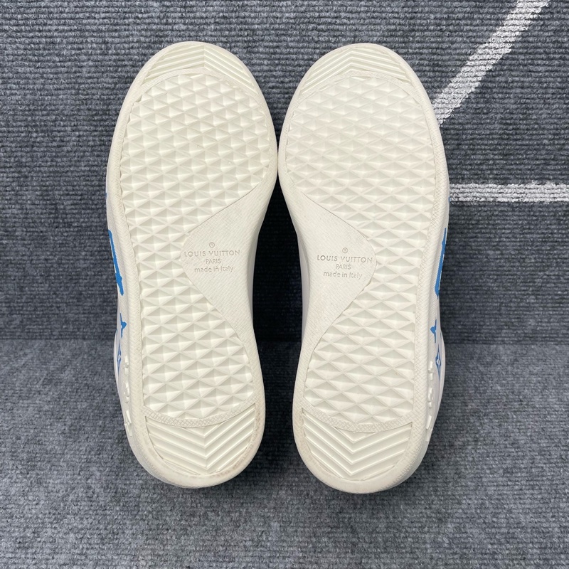 98新 LV 白藍色老花板鞋40.5碼-4