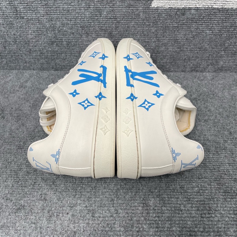 98新 LV 白藍色老花板鞋40.5碼-6