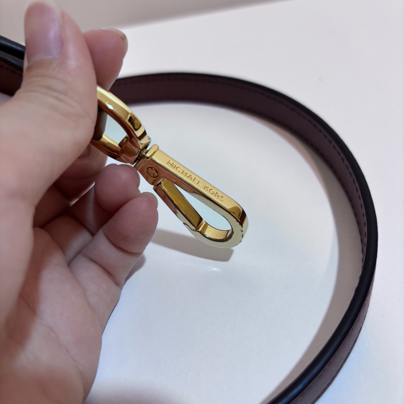 Michael Kors(MK)Mirella 經典白色老花手提/斜背包-14