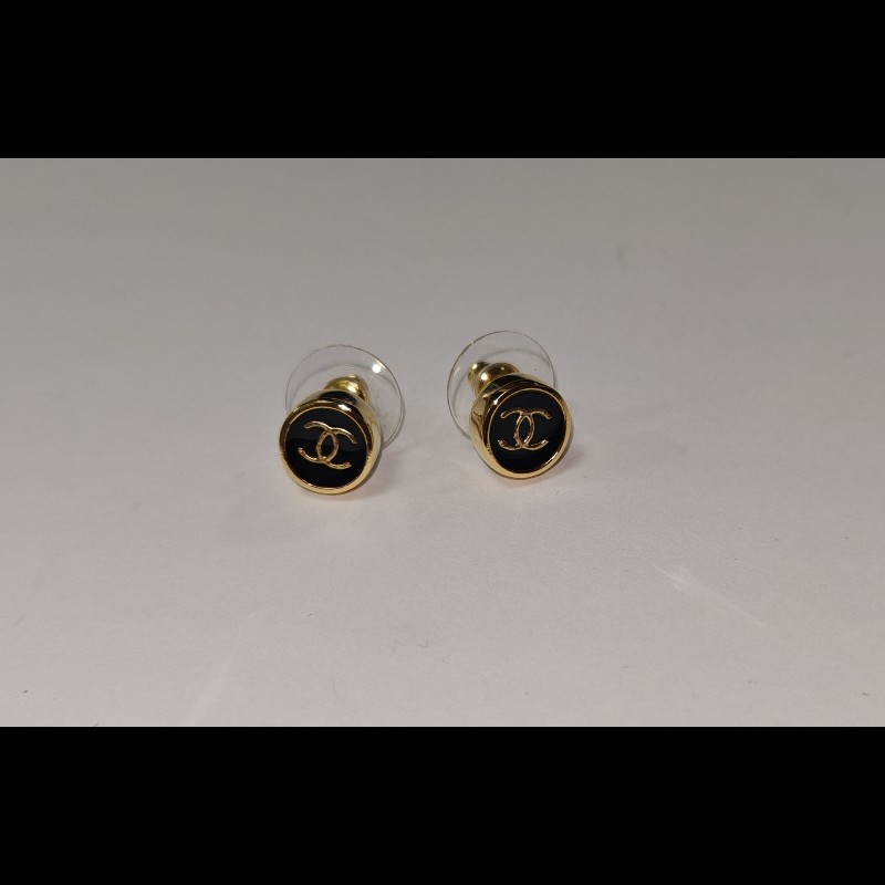 Chanel 2025秋冬季新款 耳釘耳環 25K 黑金 ABG648 聖誕禮物-8