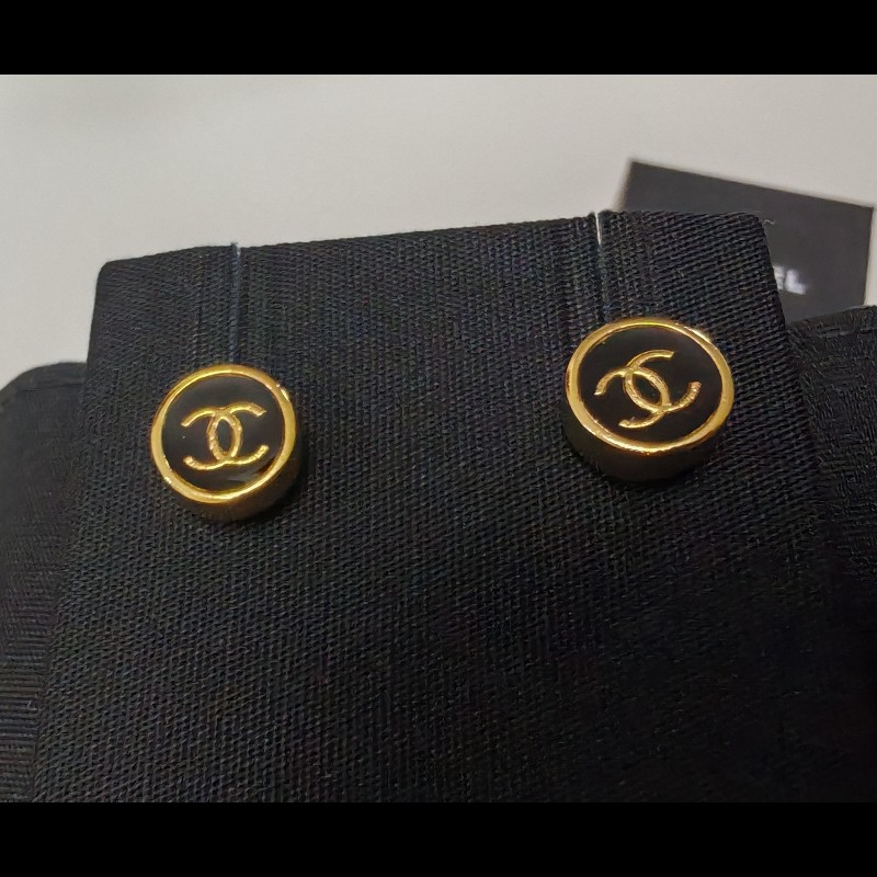 Chanel 2025秋冬季新款 耳釘耳環 25K 黑金 ABG648 聖誕禮物-12