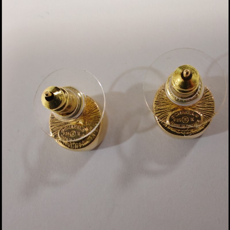 Chanel 2025秋冬季新款 耳釘耳環 25K 黑金 ABG648 聖誕禮物-9