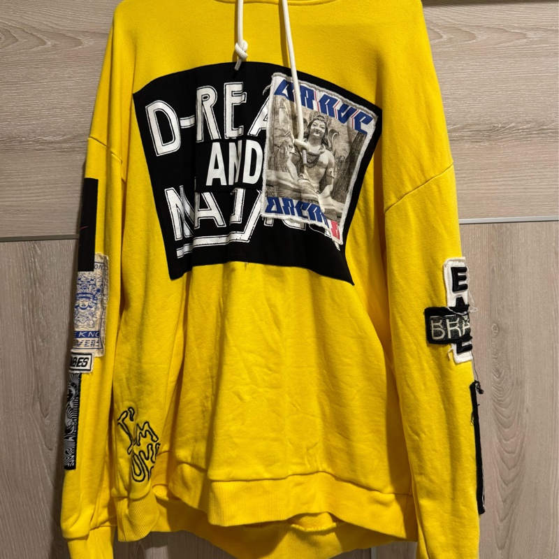 DIESEL 黃色帽踢式外套-0