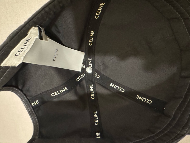 Celine 棉質字母棒球帽-4