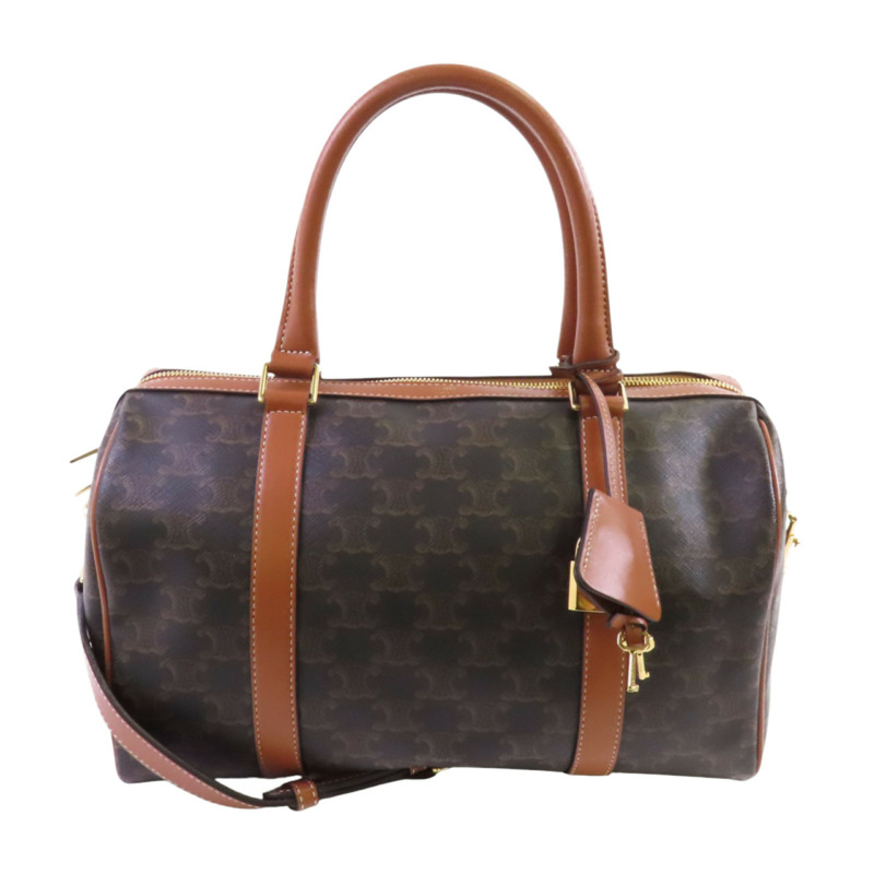 CELINE Triomphe帆布Large Boston金扣手挽肩背兩用袋-0