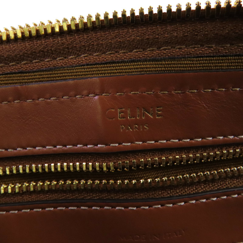 CELINE Triomphe帆布Large Boston金扣手挽肩背兩用袋-6