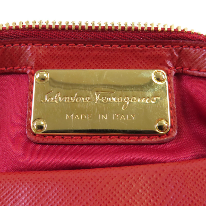 Salvatore Ferragamo 牛皮皮革Shoulder Bag金扣鏈帶肩背袋-5