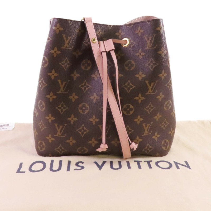 LOUIS VUITTON Monogram Neo Noe MM金扣肩背袋-9