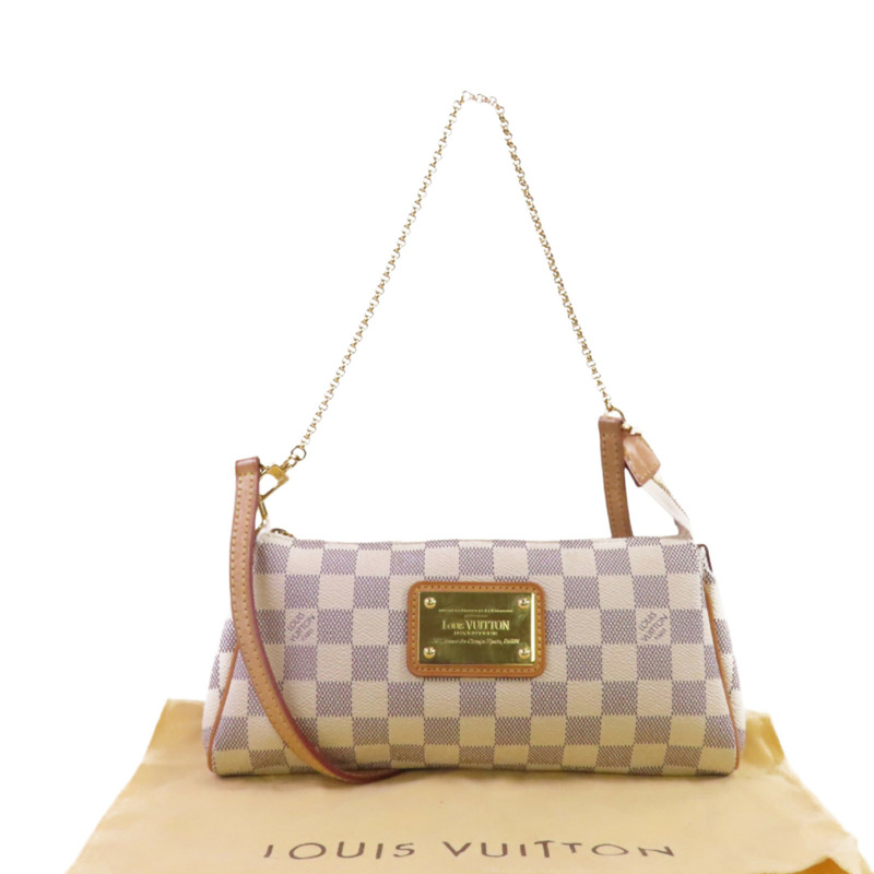 LOUIS VUITTON Damier Azur Eva金扣手挽肩背兩用袋-8