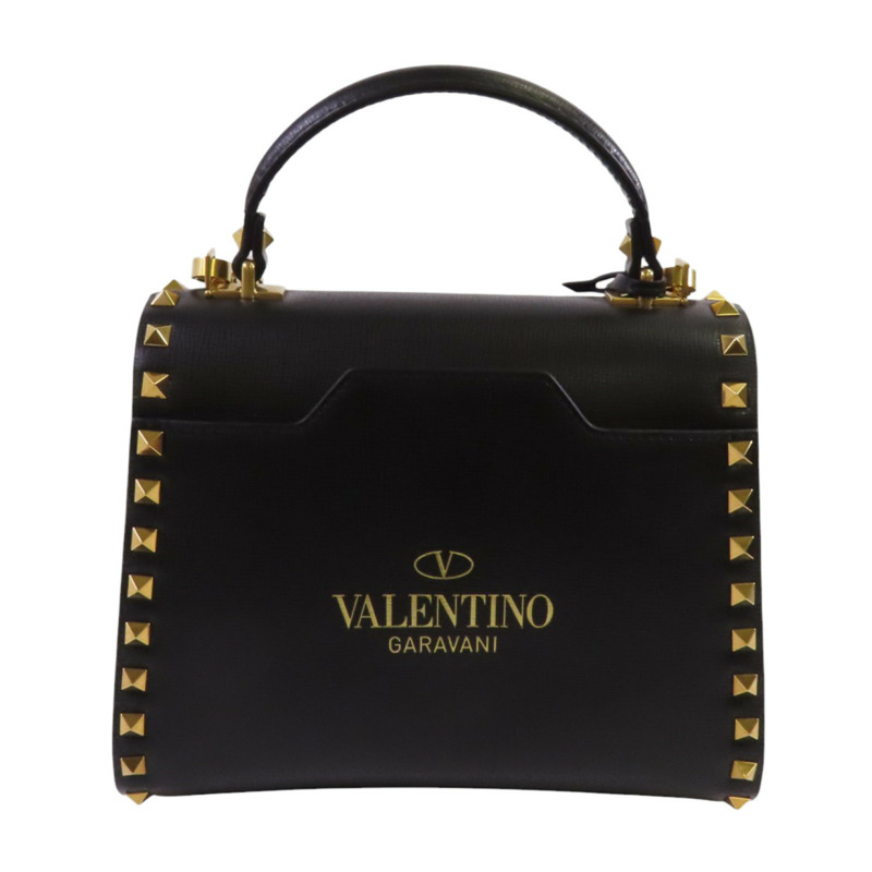 Valentino 牛皮皮革Garavani Alcove金扣手挽肩背兩用袋-1