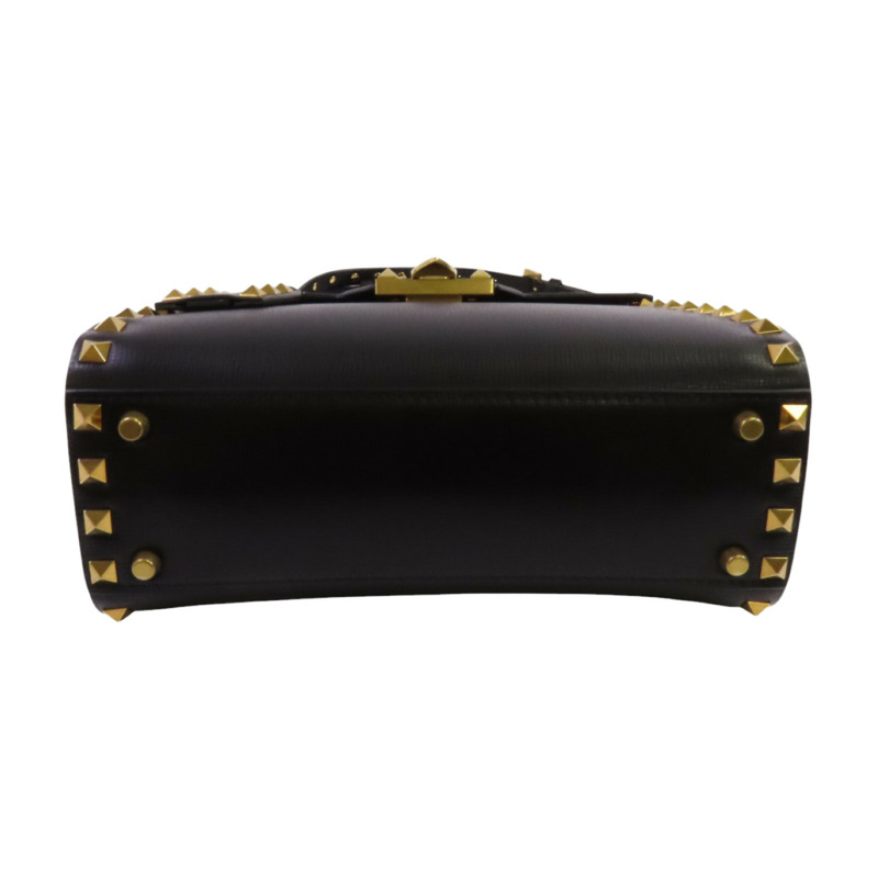 Valentino 牛皮皮革Garavani Alcove金扣手挽肩背兩用袋-3