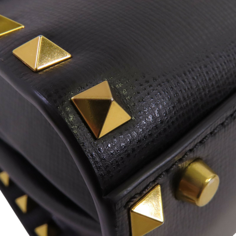 Valentino 牛皮皮革Garavani Alcove金扣手挽肩背兩用袋-10