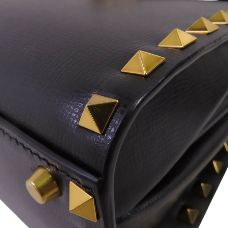 Valentino 牛皮皮革Garavani Alcove金扣手挽肩背兩用袋-11