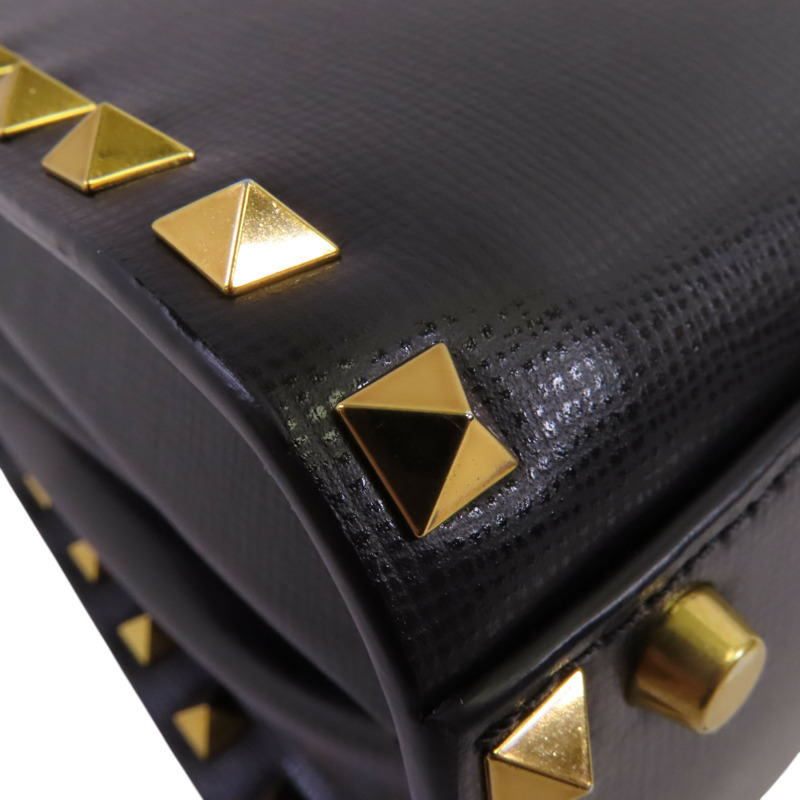 Valentino 牛皮皮革Garavani Alcove金扣手挽肩背兩用袋-12