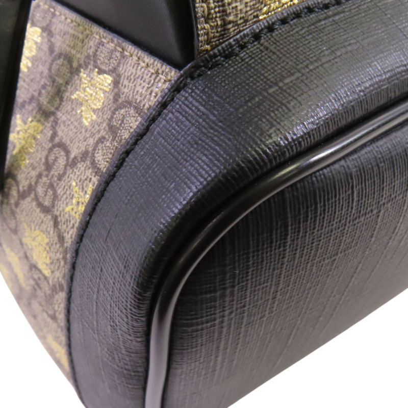 GUCCI 塗層帆布GG Supreme Backpack金扣背包-10