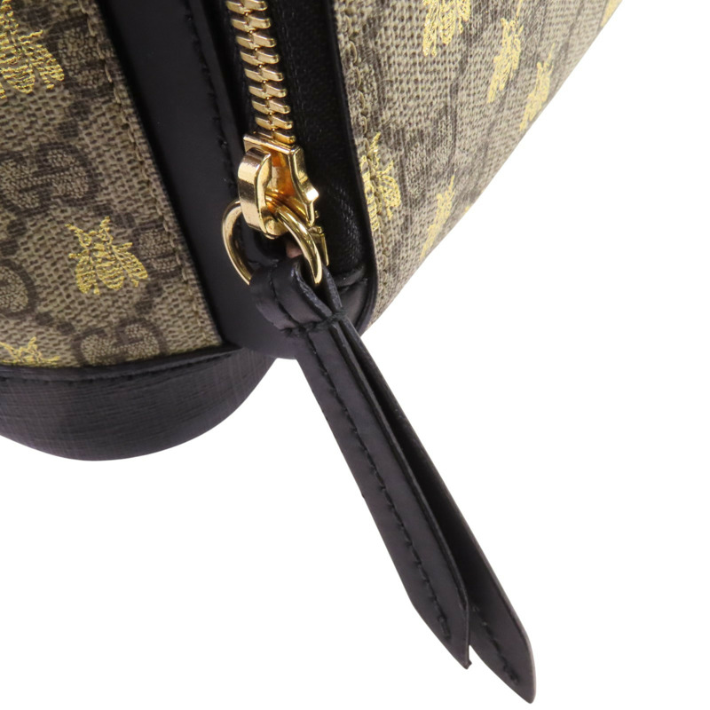 GUCCI 塗層帆布GG Supreme Backpack金扣背包-15