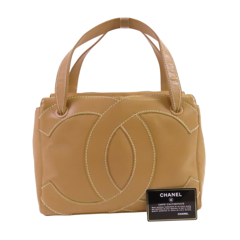 CHANEL 牛皮皮革Vintage Shoulder Bag金扣肩背袋-9