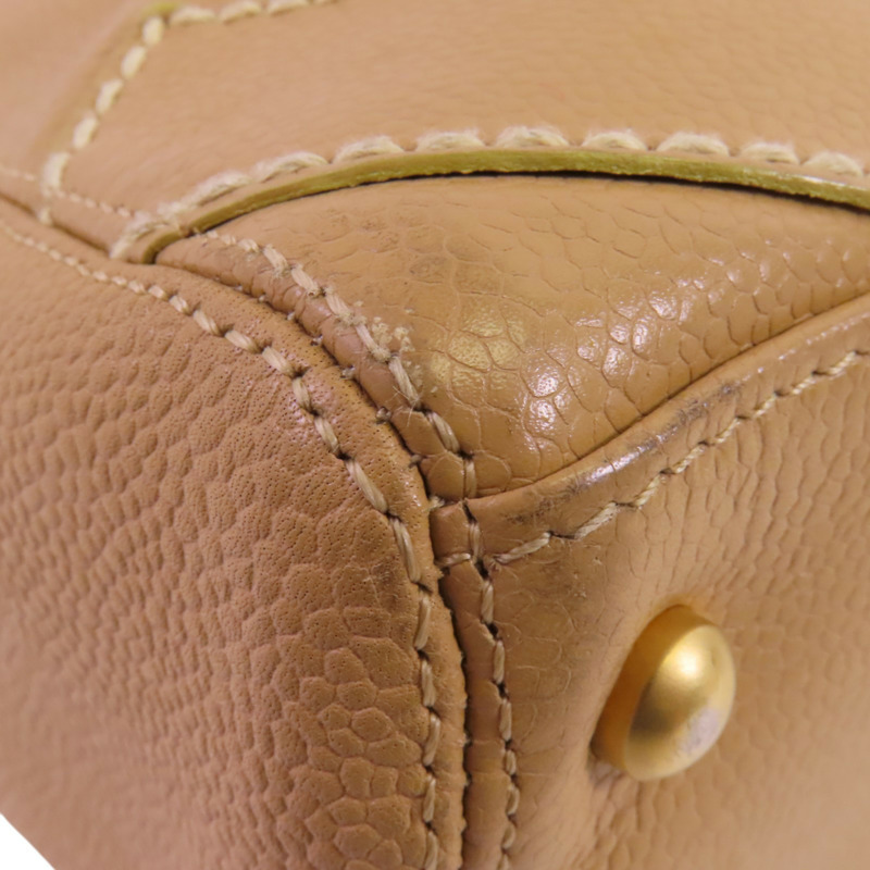 CHANEL 牛皮皮革Vintage Shoulder Bag金扣肩背袋-10