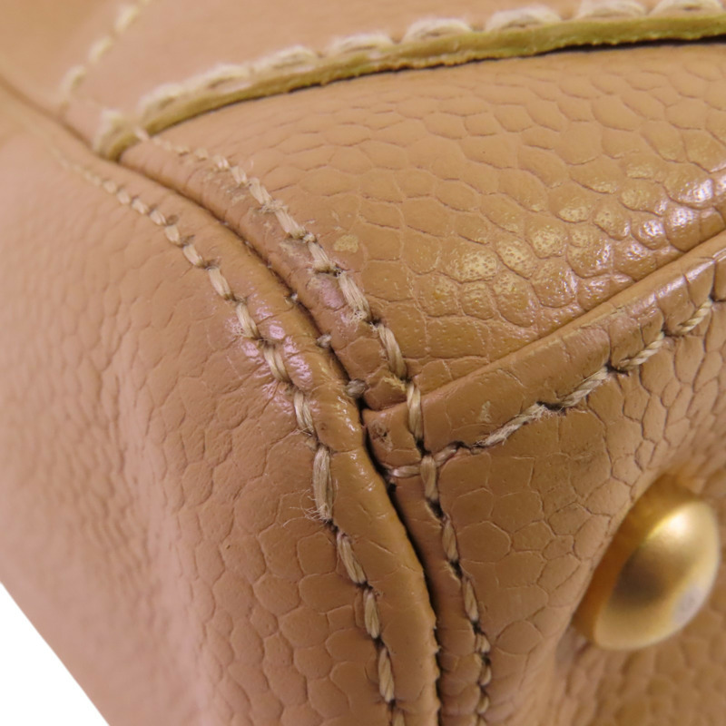 CHANEL 牛皮皮革Vintage Shoulder Bag金扣肩背袋-12