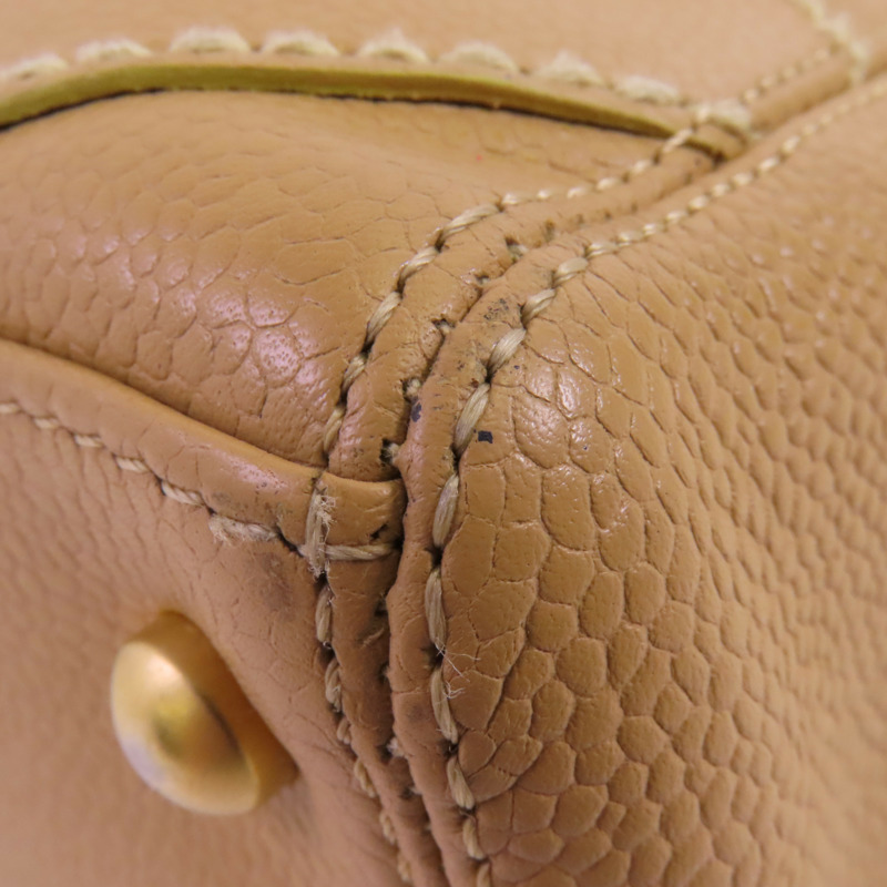 CHANEL 牛皮皮革Vintage Shoulder Bag金扣肩背袋-13