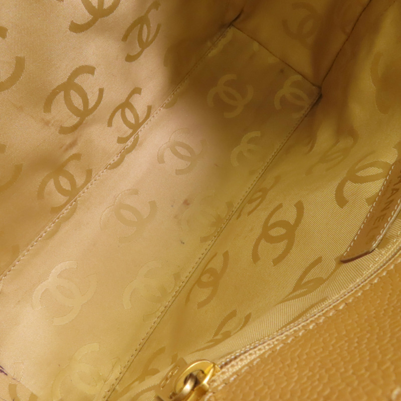 CHANEL 牛皮皮革Vintage Shoulder Bag金扣肩背袋-17