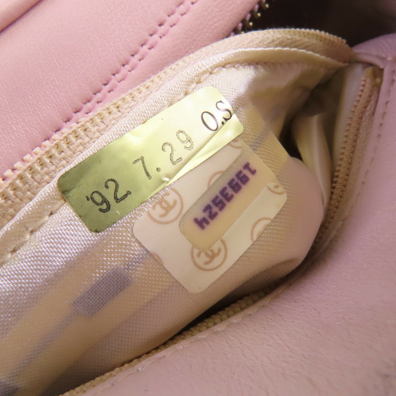 CHANEL 羊皮皮革Shoulder Bag金扣肩背袋-6