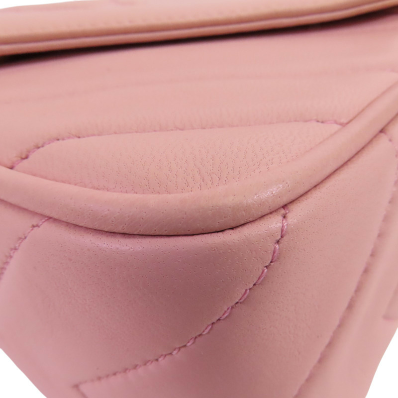 CHANEL 羊皮皮革Shoulder Bag金扣肩背袋-11