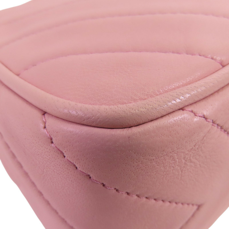 CHANEL 羊皮皮革Shoulder Bag金扣肩背袋-12