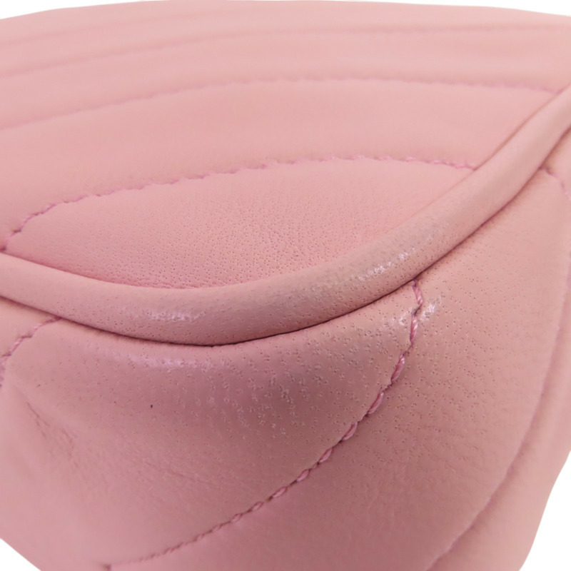 CHANEL 羊皮皮革Shoulder Bag金扣肩背袋-13