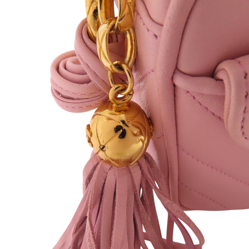 CHANEL 羊皮皮革Shoulder Bag金扣肩背袋-17