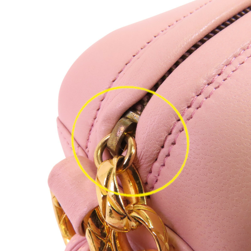 CHANEL 羊皮皮革Shoulder Bag金扣肩背袋-21