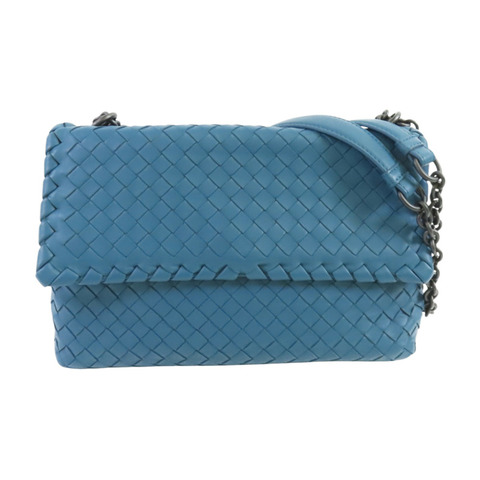 BOTTEGA VENETA 織紋皮革Olimpia鏈帶肩背袋