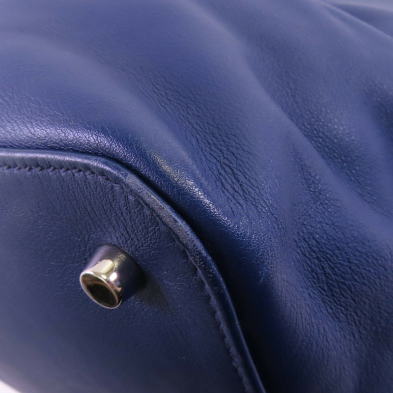 HERMES Swift皮革Tool Box 33銀扣手挽肩背兩用袋-11